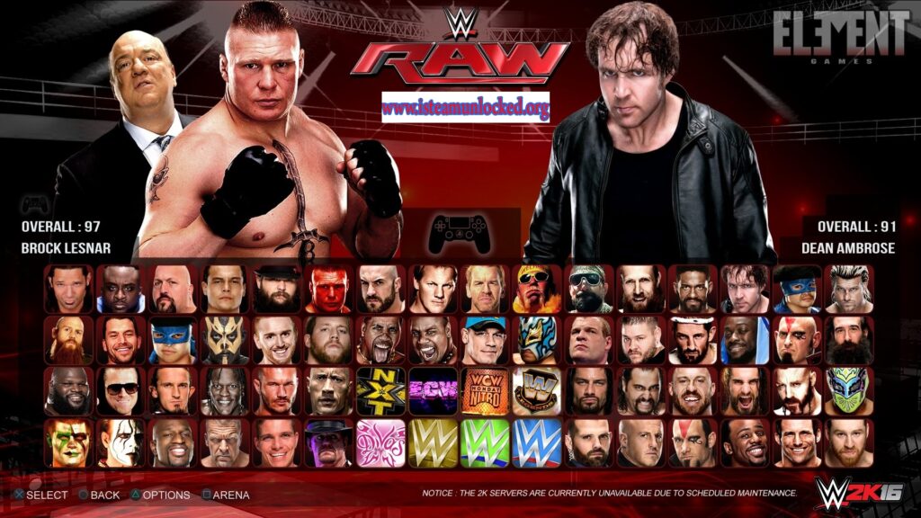 WWE 2K 16 PC Game Free Download With Crack